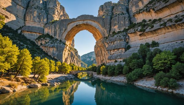 Plongez au cœur de la merveille naturelle qu'est le pont d'arc en ardèche